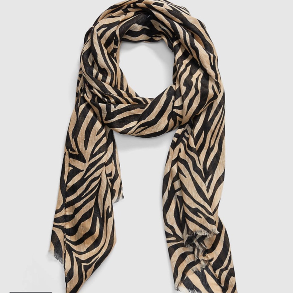 NWT! Zebra Print Scarf